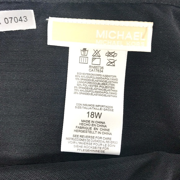 Michael Kors Black Bikini Bottoms Size 18W Roughed Tie Up Sides Brand New - Picture 3 of 5